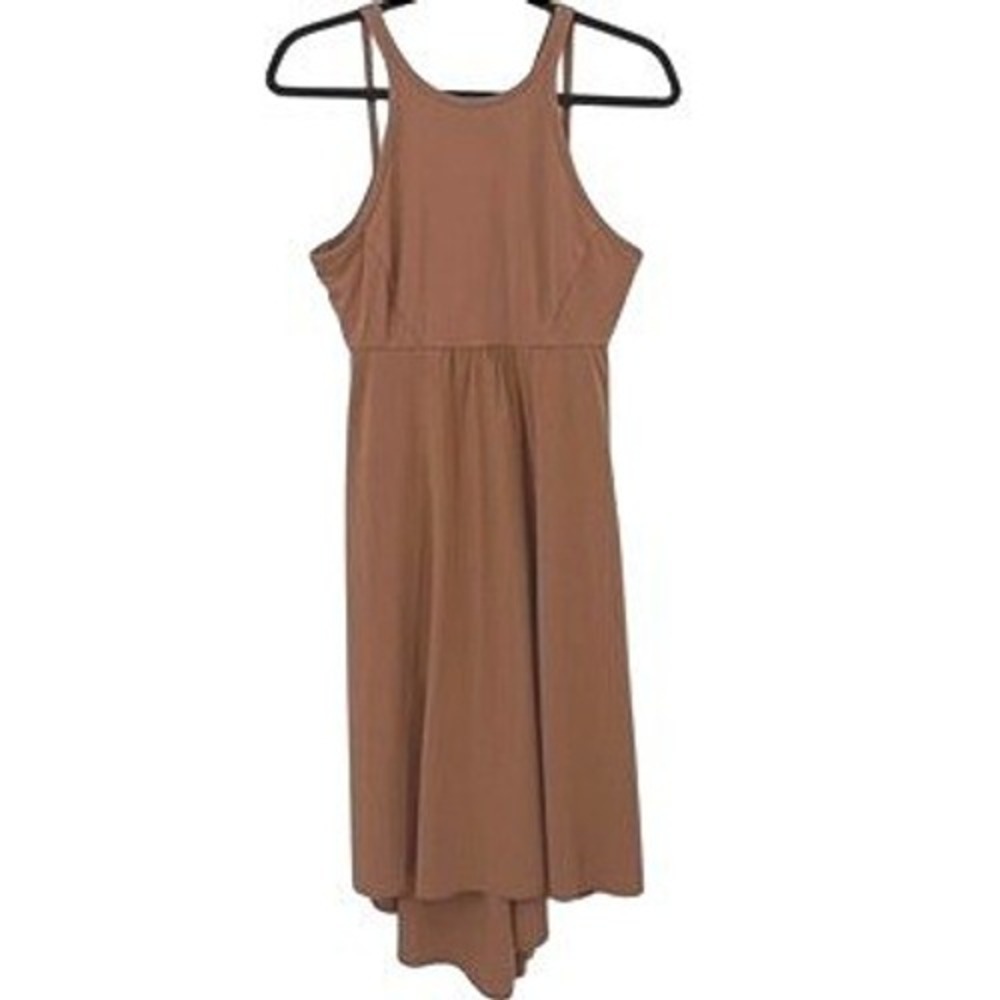 Prana‎ Halter Neck Dress Womens M Earthy Gorpcore Athleisure Yoga Stretch Travel